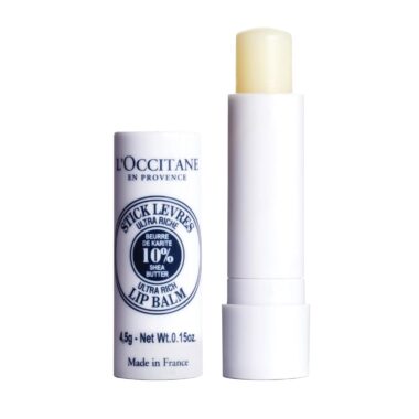 L’OCCITANE 10% Organic Shea Butter Ultra Rich Lip Balm Stick, Moisturizes, Nourishes, Repairs & Softens Dry, Chapped Lips, Long Lasting, Vegan